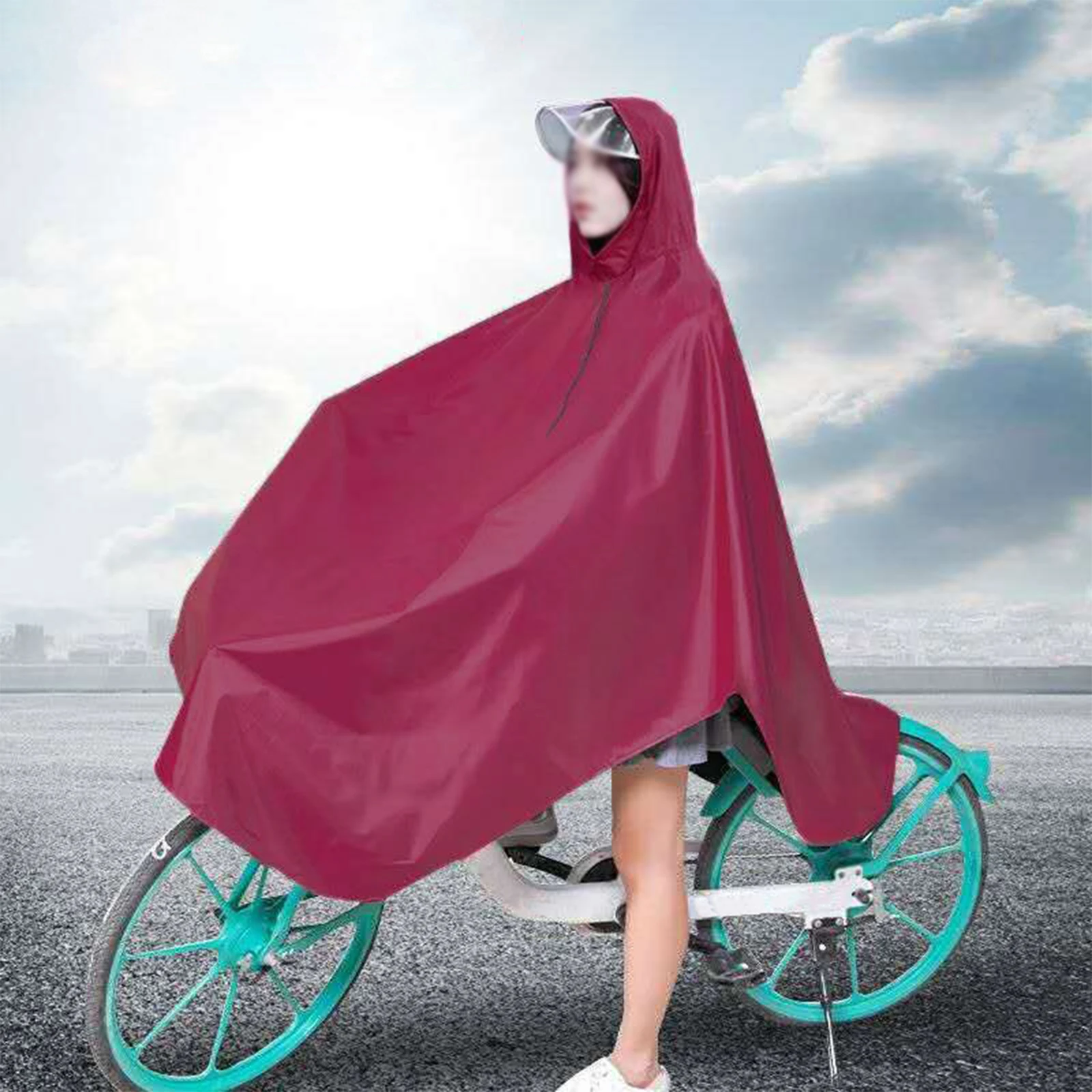 High Quality Cycling Bicycle Bike Raincoat Electric Scooter Single Ride EVA Rainwear Windproof Rain Jacket Fishing Raincoat