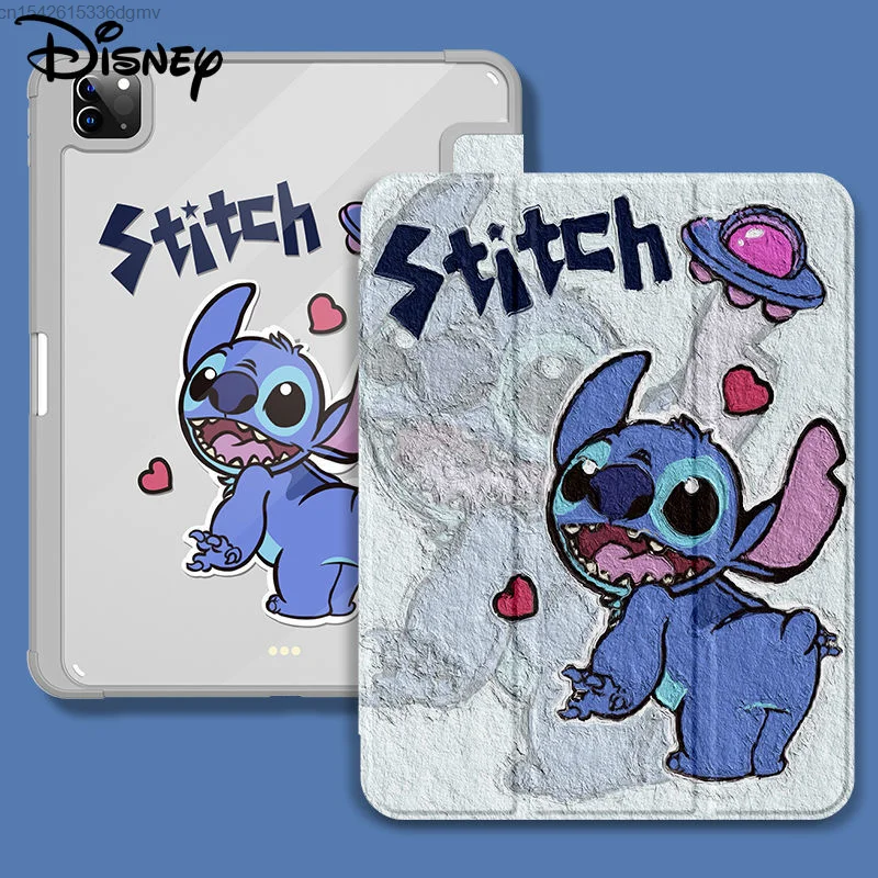 Disney Stitch IPad Protector Case Pro 2022 2018 12.9 11 Oil Painting Air 1 2 3 4 5 Mini 6 8.3 10.9 Cover IPad 9 10.2 Inch 2021