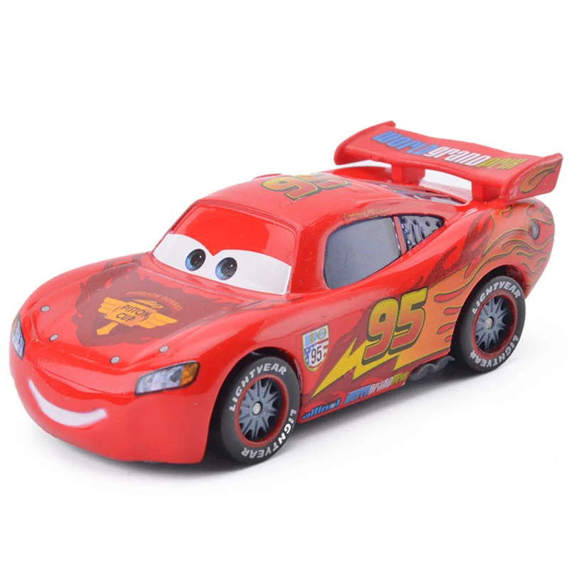 Disney Pixar Car 2 Lightning McQueen Finn McMissile Luigi Guido Sheriff Mater Flo 1:55 Die Cast Metal Alloy Children's Toy Car