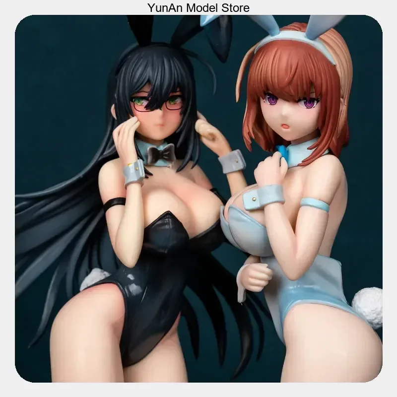

Collectible Cartoon Model Ornament Doll Anime Game Figure Statue 30-32cm Bunny Black & White