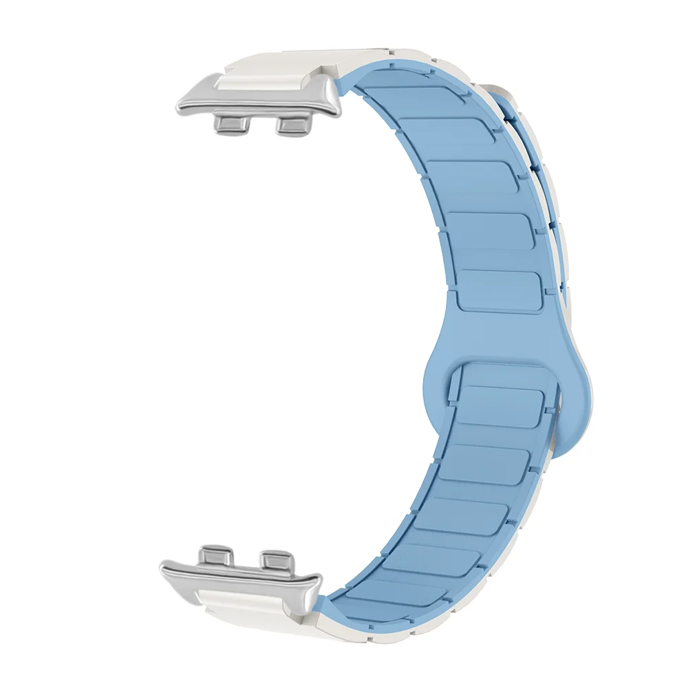 

12mm Quick Release Magnetic Strap For Honor Band 9 Armor Style Skin-friendly Silicone Adjustable Sport Watch Band for Men Women