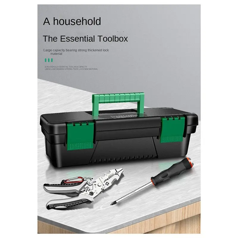 A58Z 6Pcs 10 Inch Tool Box Plastic Tool Storage Box With Handle For Carpentry And Electrician Repair Portable Tool