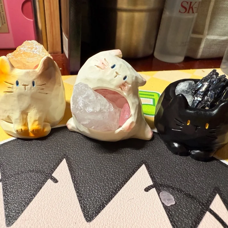 

Genuine Animal Pal Crystal Blind Box Raw Crystal Mini Figurines Creative Trendy Crystal Ornaments Birthday Gifts For Girls