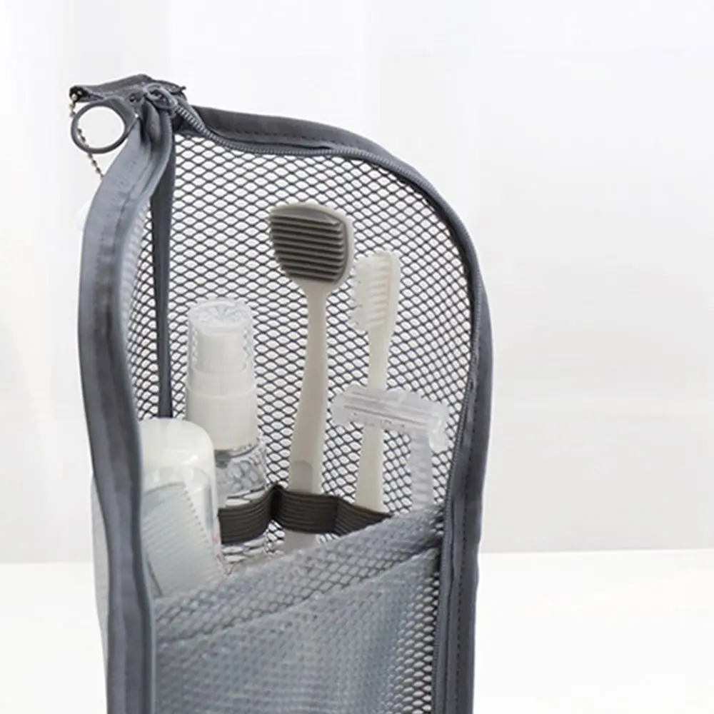 للطي 1 قطعة فرشاة الأسنان السفر أدوات الزينة معجون الأسنان فرشاة للمكياج حقيبة شبكة حقيبة مستحضرات التجميل حقيبة مستحضرات تجميل غسل المنظم #2