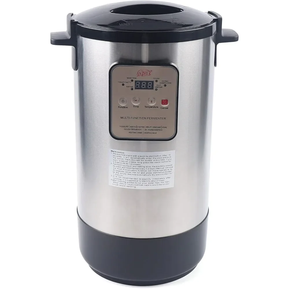 Máquina automática para hacer Yogurt, fermentador de 12L, Control inteligente de temperatura por tiempo, para hacer queso, para Yogurt, enzimas, masa, vinagre de fruta