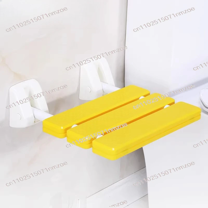 Beach Bath Chair, Toilet Chair Foldable Bathroom Stool, Wall Mounted Shower Seat, Anti-Slip Folding Chair
