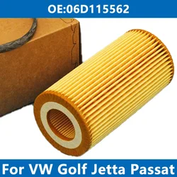 Car Oil Filter Kit 06D115562 For VW BEETLE EOS GOLF V VI JETTA III PASSAT B6 B7 POLO V SCIROCCO III SEAT SKODA 2.0T FSI GTI 2.5