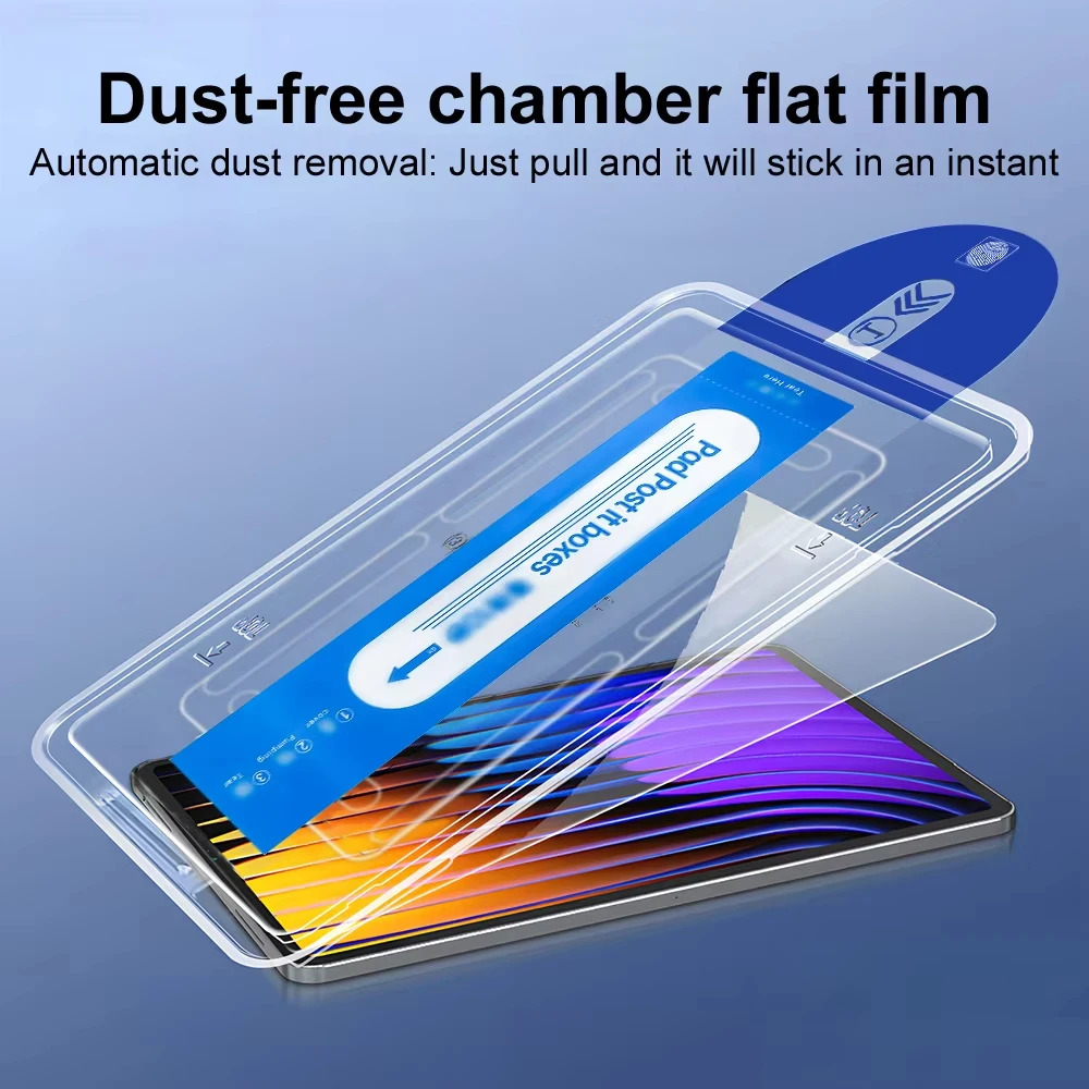 2 قطعة واقي شاشة تثبيت تلقائي خالي من الغبار لشاومي Redmi Pad 2 11 '10.6 8.8 SE 11 8.7 Pad 8 Pro 7 6 5 6s 7s الزجاج المقسى #4