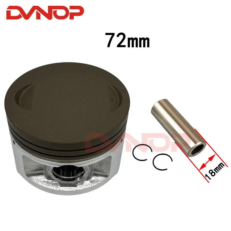Engine Spare Parts Motorcycle Piston Ring Kit Water cooling 72mm pin 18mm For Loncin TD260 TT250 TD 250cc
