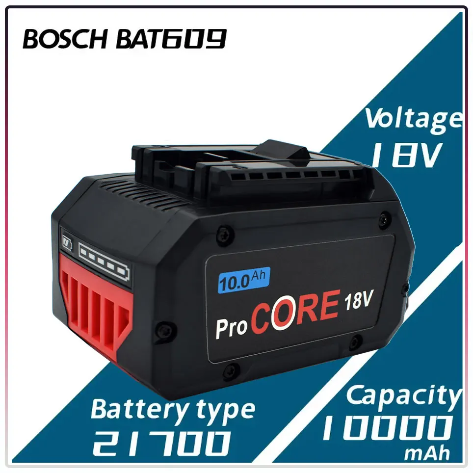 Pro Bosch 18V 10.0AH Professional aku nářadí BAT609 BAT618 GBA18V80 21700 baterie ProCORE náhradní baterie - náhled 5