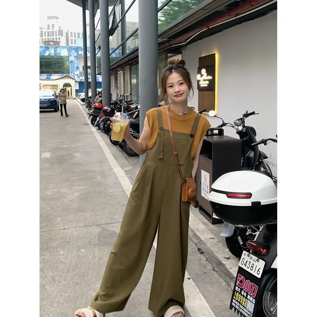 

Full-Length Jumpsuits For Women Denim Overalls Sheer Backoned Flap Fall Pattern Ruffles Commuting Irregular Hipster