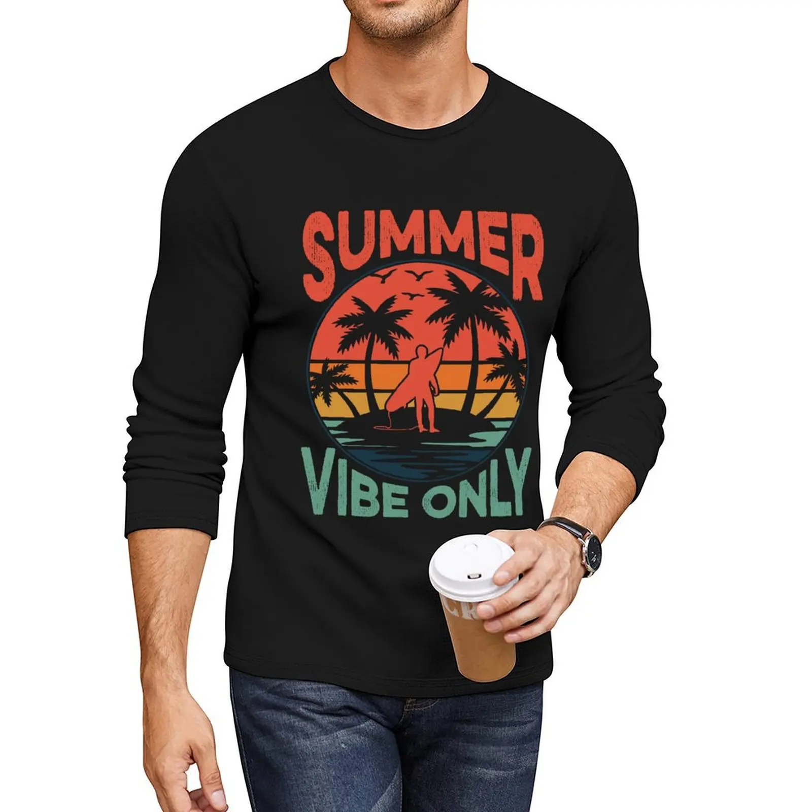 

Summer Vibe Only Long T-Shirt Tee shirt boys t shirts heavyweight t shirts mens champion t shirts