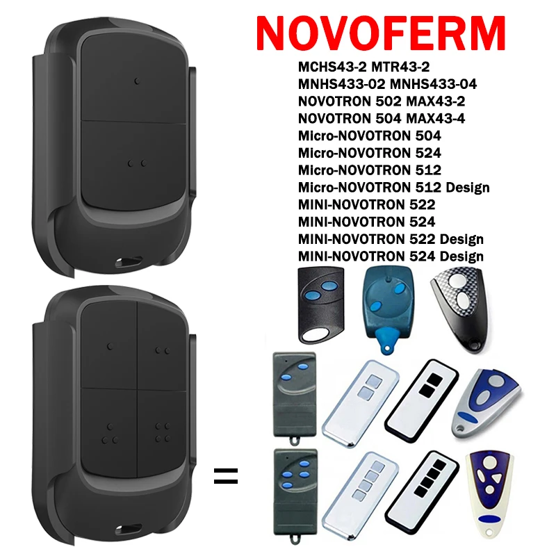 

NEW Clone NOVOFERM Remote Control For MINI-NOVOTRON 524 522 design Micro-NOVOTRON 504 512 Garage Door Remote Control Opener