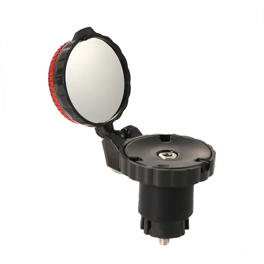 Adjustable Durable with Warning Light Bike Cycling Outdoor Rearview Mirror View Rearview Bike Handlebar Handlebar Mirrors