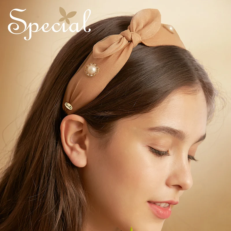 Hxl Bow Hairband Decoration Face Washing Handmade Non-Slip Hair Accessories