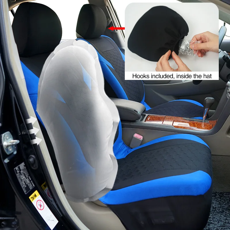 

3D Air Mesh Car Seat Covers Full Set Breathable Sporty Rear Bench Universal Fit for 95% Automotive SUV Truck Sedan Interior