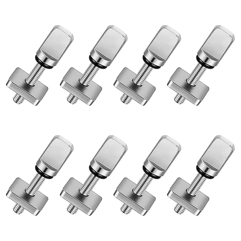 8Pcs Fin Screw,Surfboard Fin Screw Stainless Steel Thumb Fin Screw Surfing Accessories for Longboard Paddleboard