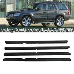 Window Weatherstrip Belt Trim For Jeep Grand Cherokee II WJ WG 1998-2005 Door Windows Glass Waterproof Sealing Rubber Strips