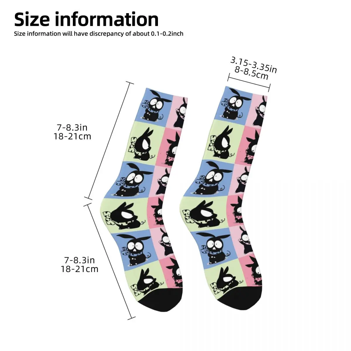 Autumn Winter Fashion Women Men Prime Series Of P-Chan Socks Ranma Anime Non-slip Skateboard Socks