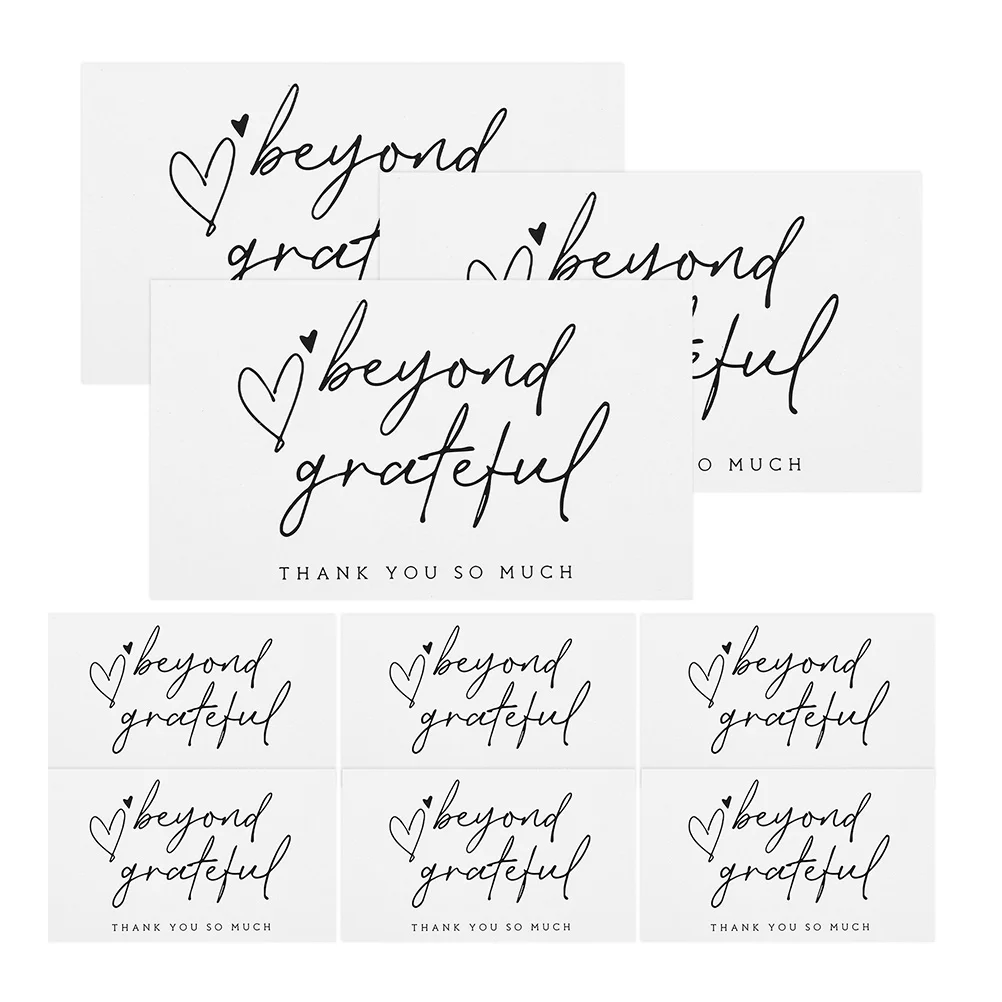 150pcs Thank You Small Business Elegant Paper Thanks Cards For Beauty Salon Bakery Gift Packaging Decorative Order Appreciation