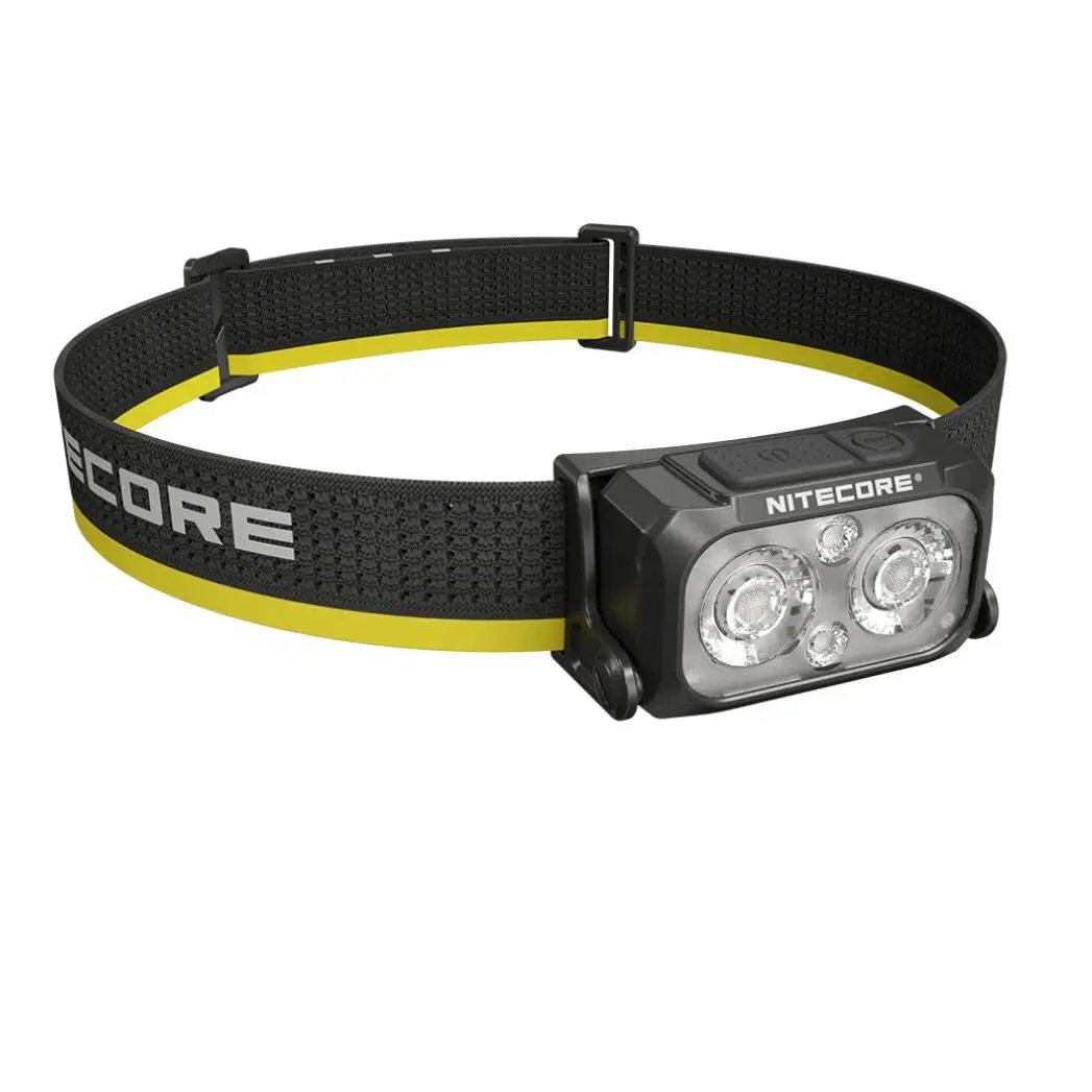 Nitecore NU25 MCT Linterna frontal con luz de temperatura de color múltiple 400 lúmenes Bolsa de material difuso y carga USB-C Eco Sensa