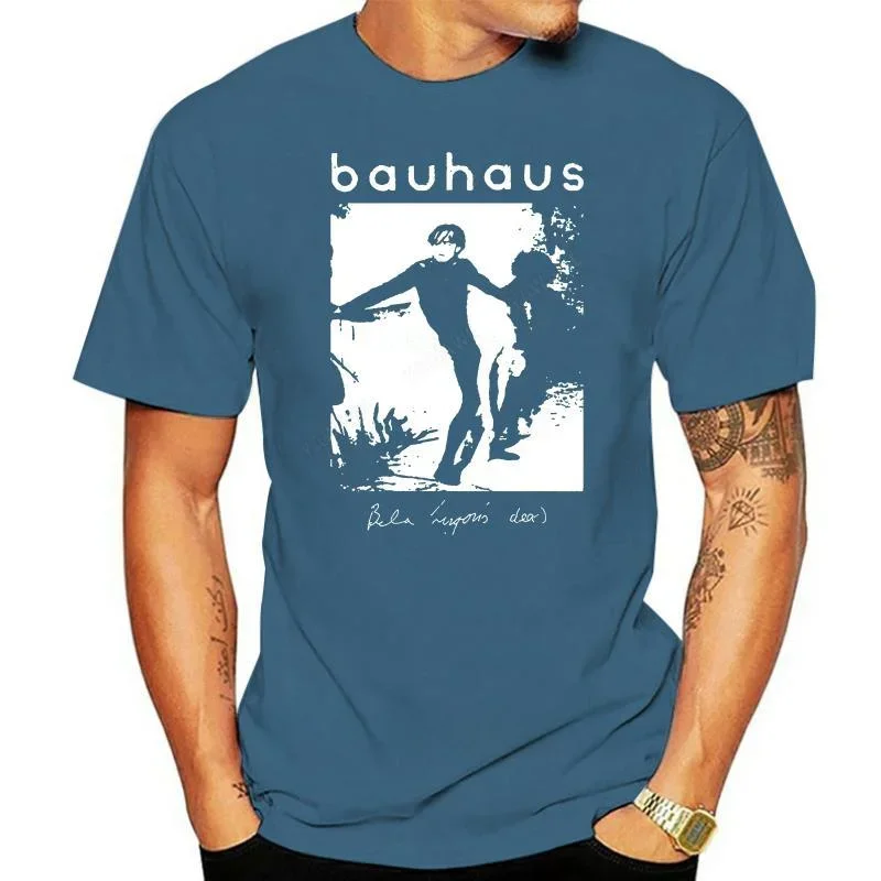 heavyweight Official Bauhaus Bela Lugosis Dead T-Shirt Gargoyle Music Rock Skys Gone Out Men High Quality Tops Hipster Fashion