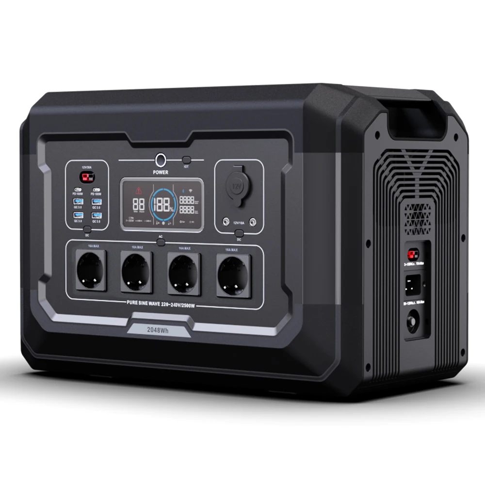 SOUOP S2 2500W Portable Power Station OEM ODM AC  Generador Solar Portatil  LiFePO4 2500W UPS Solar Generator for Home Backup
