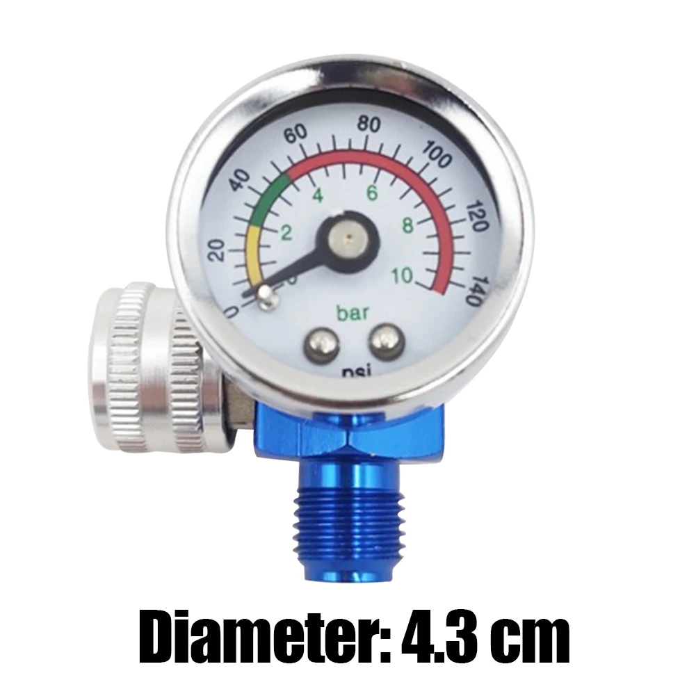 Airbrush Spray Adjust Air Pressure Regulator Gauge G1/4 inch Threaded Port Car Auto Repair Painting Tool Accessory