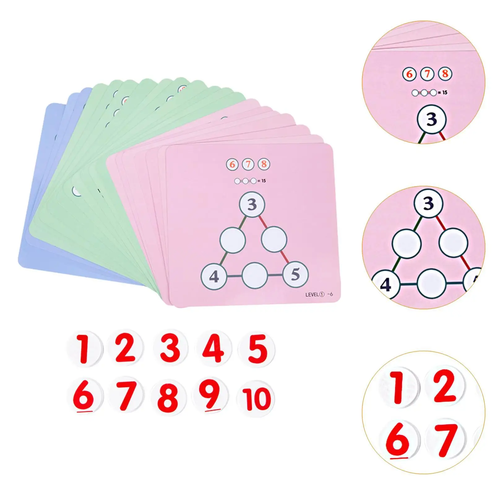 Atividades de aprendizagem de jogos de matriz de números para casa interna e externa