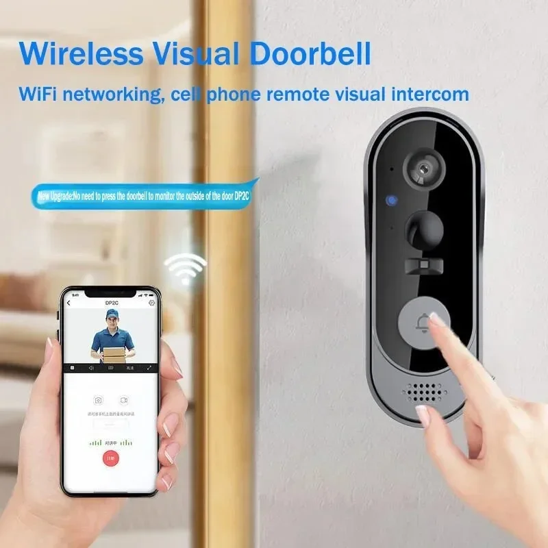 Tuya Doorbell With Camera Wireless Home Video Doorbell WIFI HD Outdoor Waterproof Door Bell Camera Security Video Intercom IR view 3