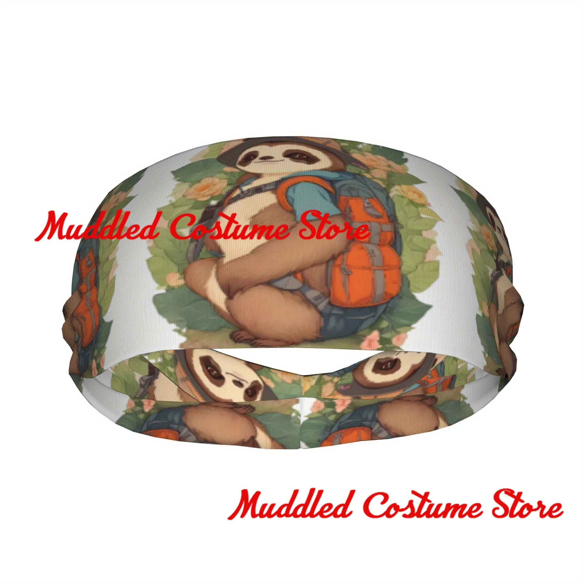 

Спортивная повязка на голову унисекс для ленивца, спортивная эластичная повязка на голову для йоги и фитнеса, эластичная повязка на голову