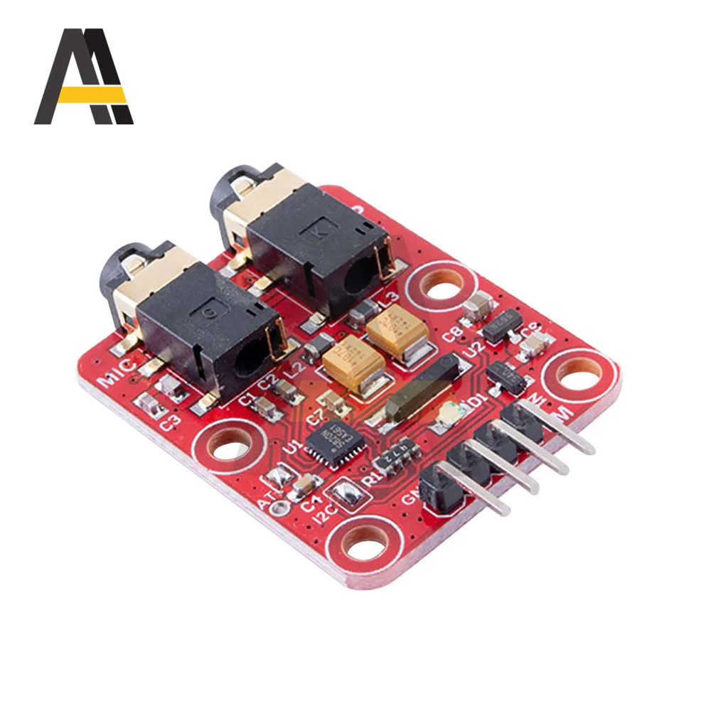 FM Broadcast Transceiver Module 3.3-5V RDA5820N FM Broadcast Board receive/transmit tuner board 76-108.0MHZ with I2C interface