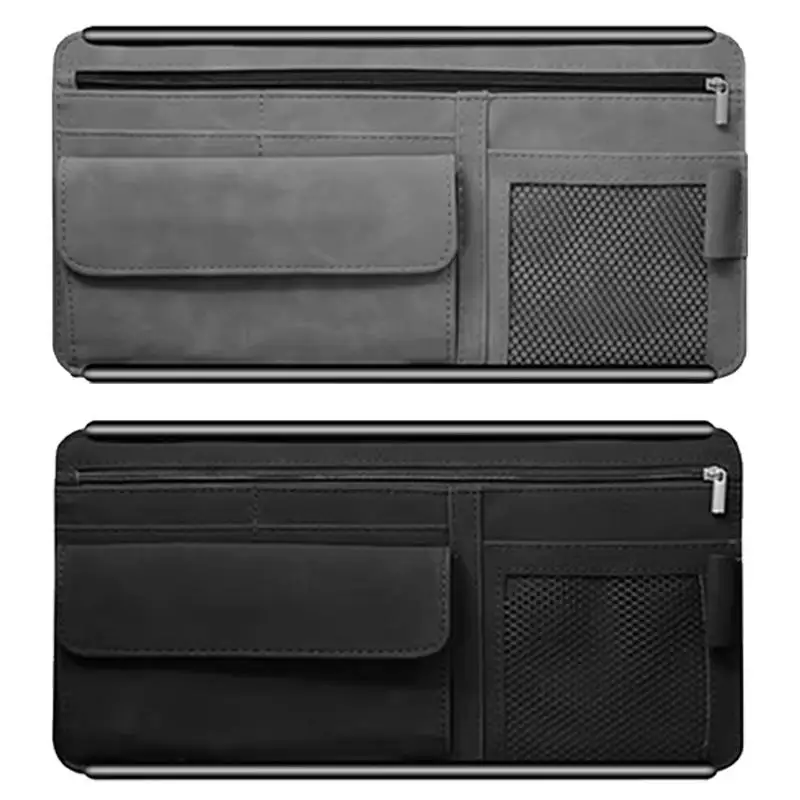 Car Visor Storage Organizer Auto Interior Accessories Storage Multi-Pocket Card Holder Car Truck SUV Storage Pouch Holder Car