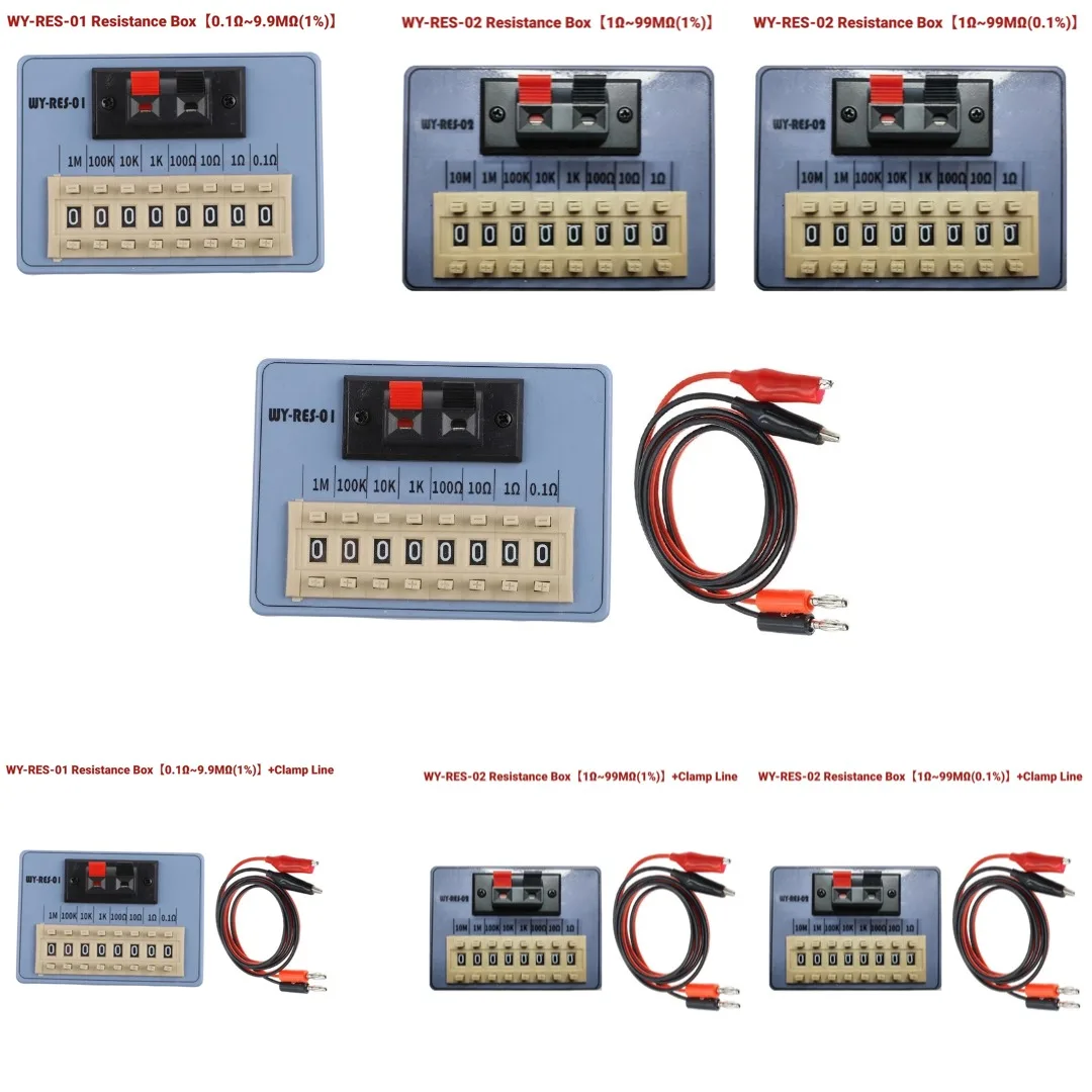 WY-RES-01 Einstellbare Widerstandsbox, kompaktes, tragbares Widerstands-Einstellwerkzeug für elektronische Tests und DIY-Schaltkreiskalibrierung – Detail 2