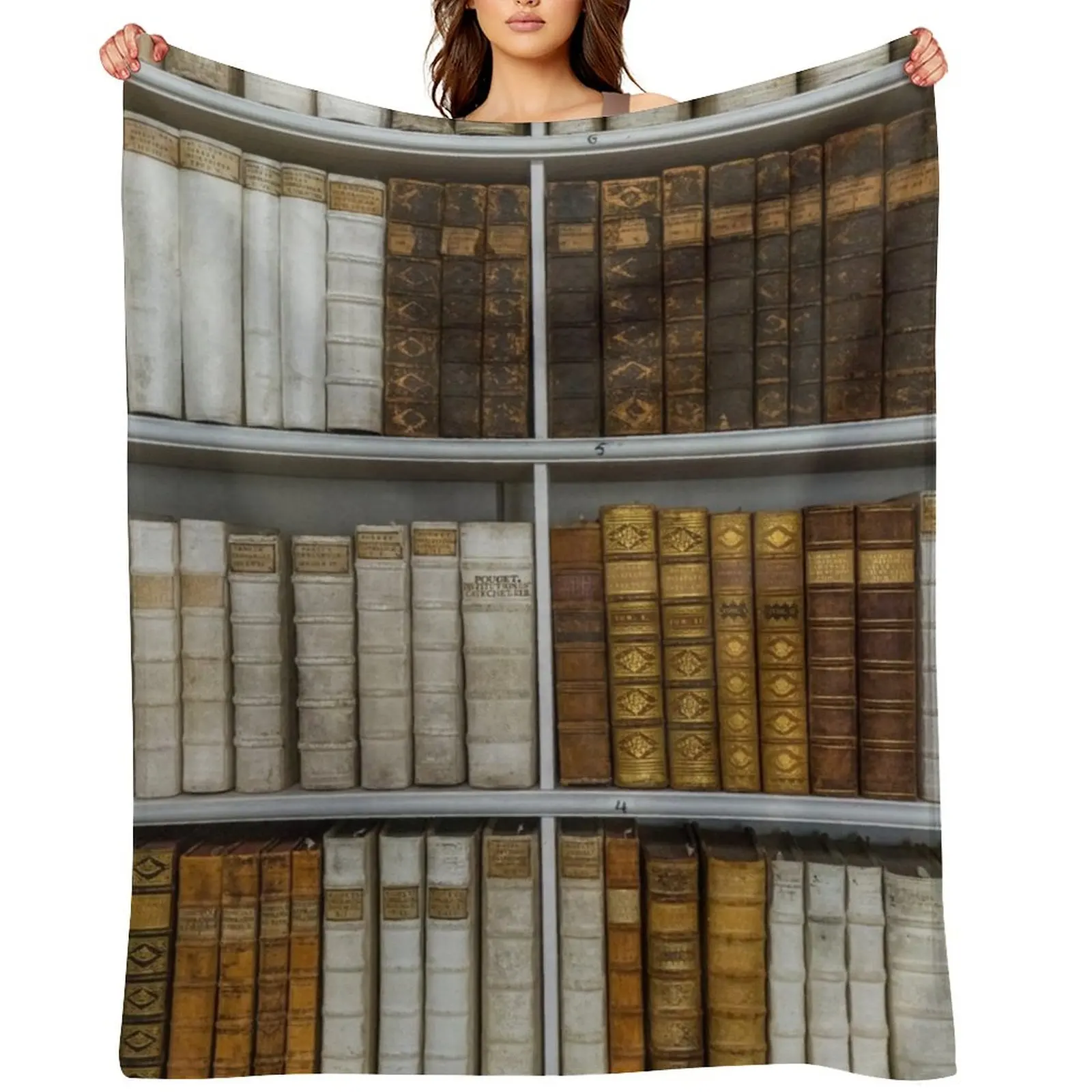 

Antique Books Throw Blanket Thermals For Travel Beautifuls Camping Plaid Blankets