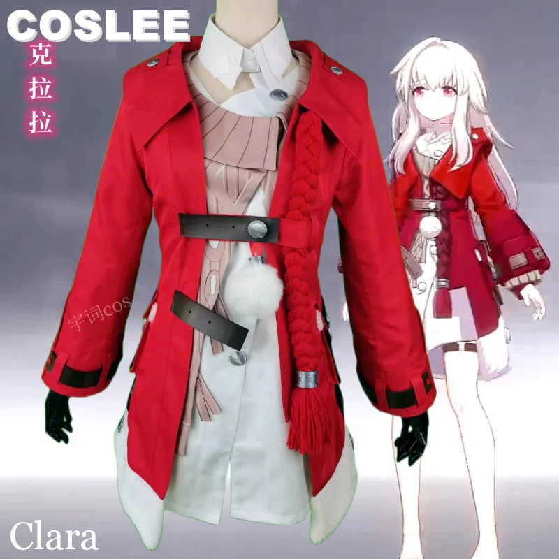 

Костюм для косплея COSLEE Honkai:Star Rail CLEAR, Милая Красная униформа, костюм для Хэллоуина, женский костюм, новинка 2023