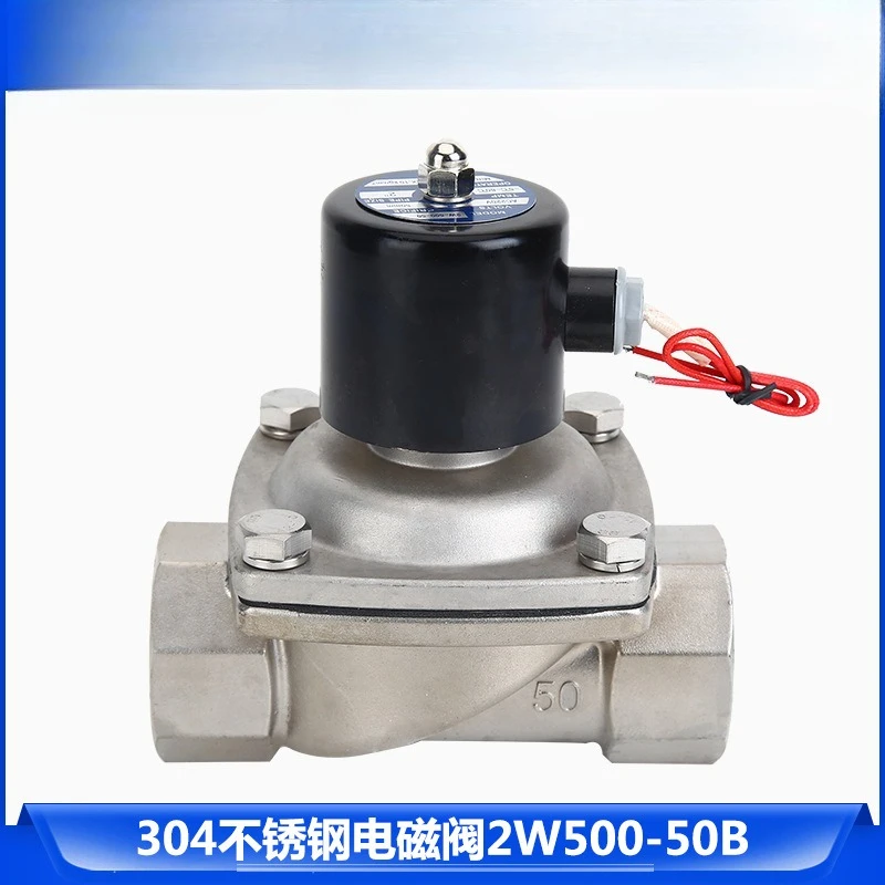 Pneumatic Solenoid Valve 304 Stainless Steel Solenoid Valve Water Normally Closed 2W500-50 2 Inch