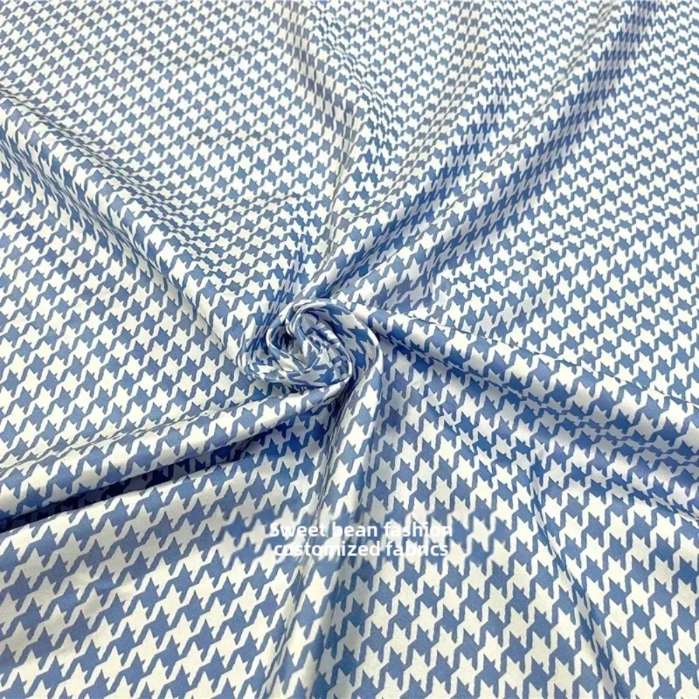 

Окрашенная в пряжу парчовая жаккардовая ткань, модный плащ с узором «гусиные лапки», штурмовая куртка, брендовый дизайн одежды для шитья, оптовая продажа ткани