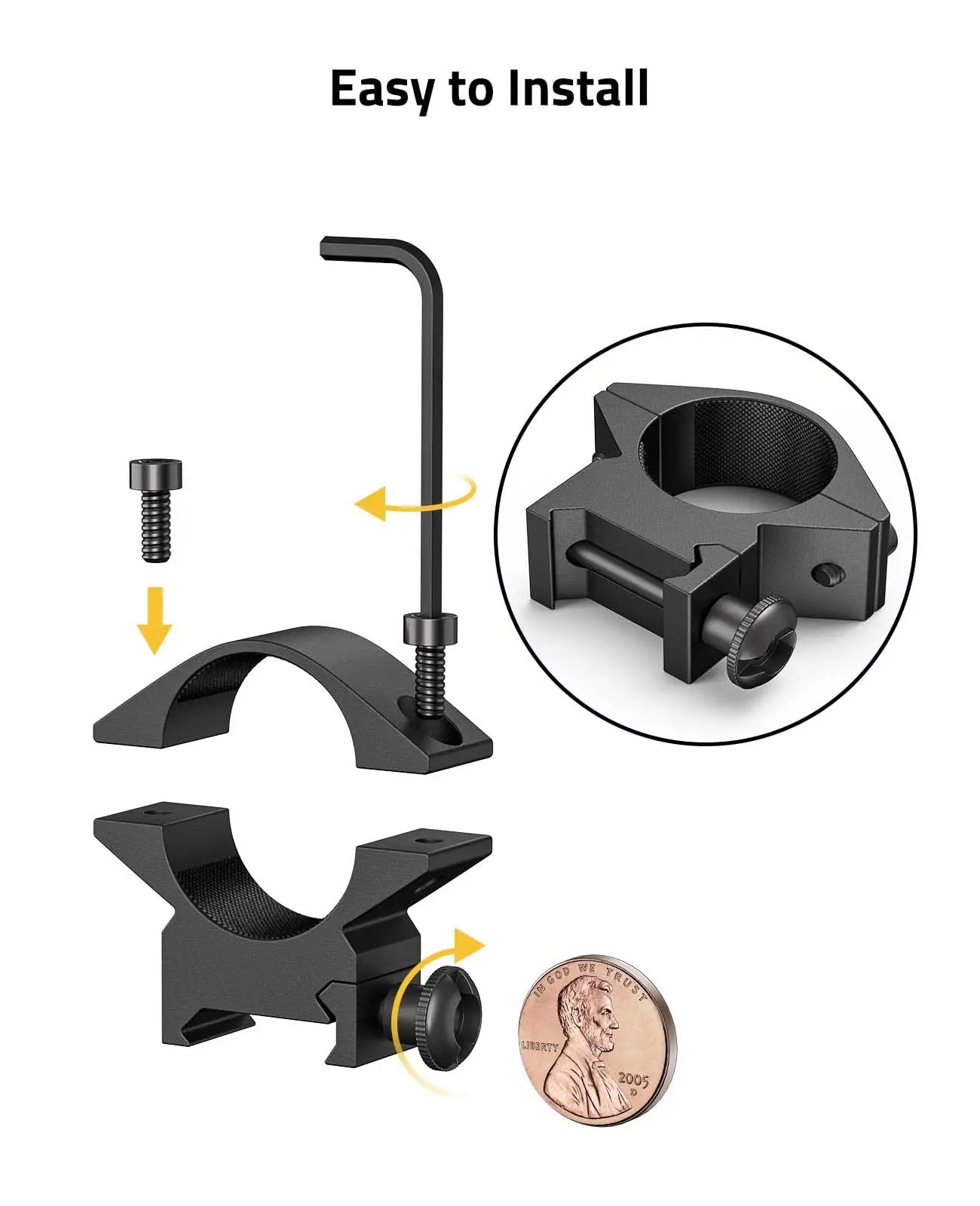 

MidTen Scope Mount ring for outdoor