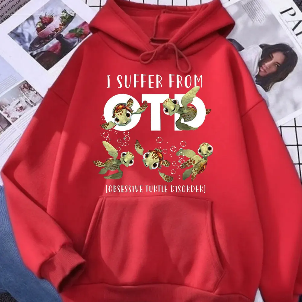 I Suffer From Obsessive Turtle Disorder Shirt Cute Sea Turtle Lovers Hoody Funny Gift for Turtle Enthusiasts Long Sleeve Clothes