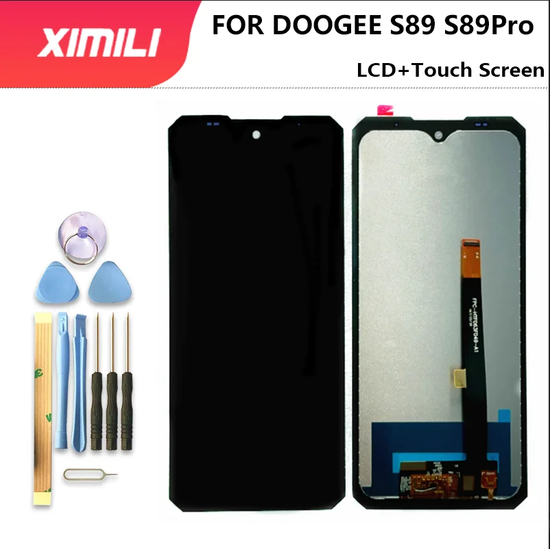 6.3 Cal nowy oryginalny wyświetlacz DOOGEE S89 S89PRO + montaż digitizera ekranu dotykowego 100% przetestowany pod kątem wymiany S89 PRO
