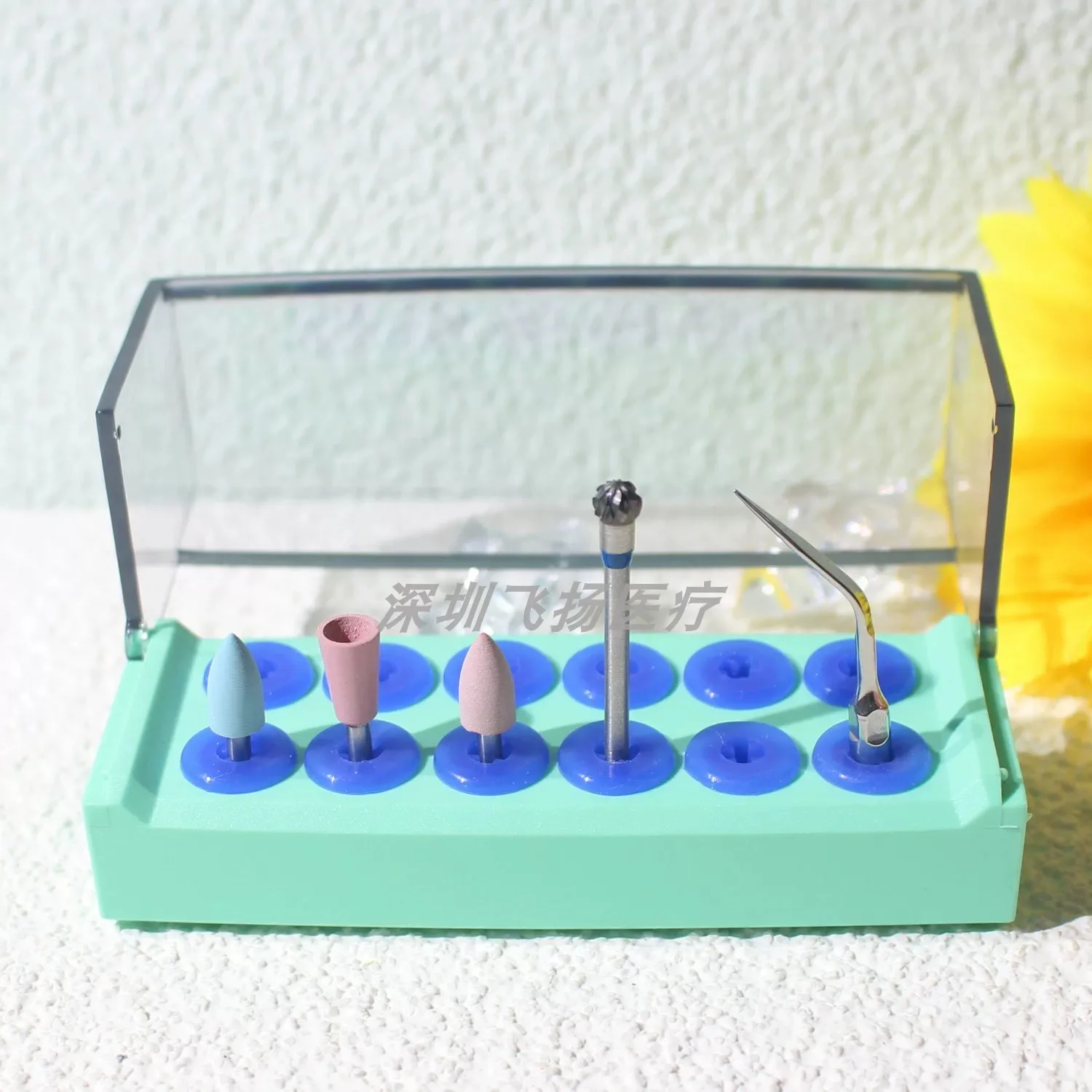 

Dental Ultrasonic Scaler Tips Holder Disinfection Storage Case Dentistry Drills Organizers Box Odontologia Tools