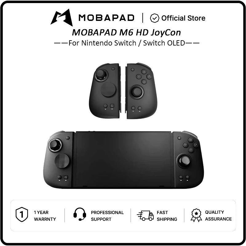 Controlador MOBAPAD M6 HD Gemini 2 para Nintendo Switch OLED Joypad com console de joystick Hall para Switch NS OLED Gamepad