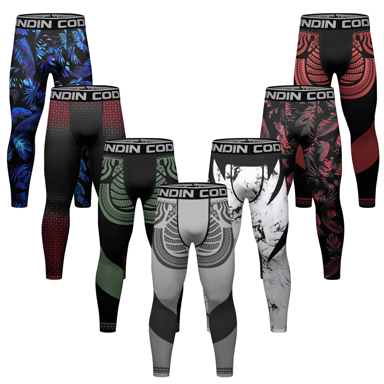 

Custom Hot Sell High Quality Gym Fitness Tights Sports for men Butt Lift Sublimation Camo compression leggings scrunch