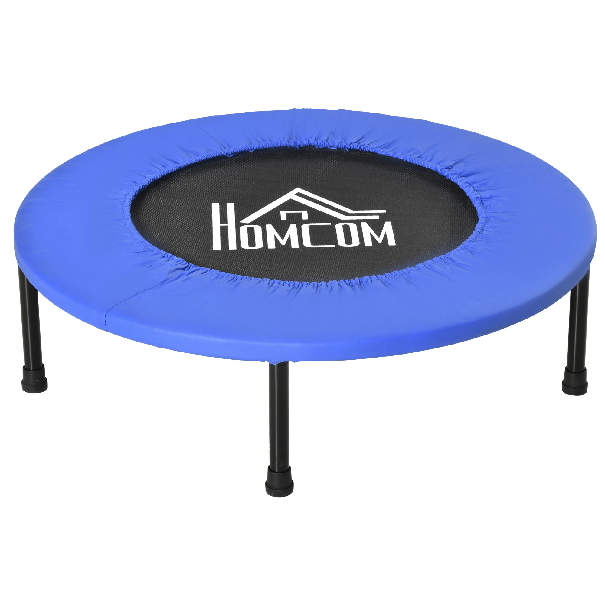 HOMCOM trampoline Fitness Ø 81cm with protective edge and 28 100kg load Springs