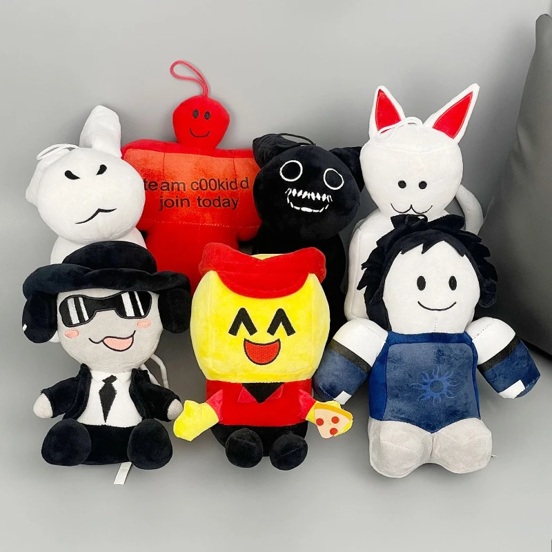 23CM Forsaken Chance Gubby Plush Toys Game Peripheral Anime Stuffed Pillow Cartoon Birthday Halloween Red Devil Dolls Fans Gift