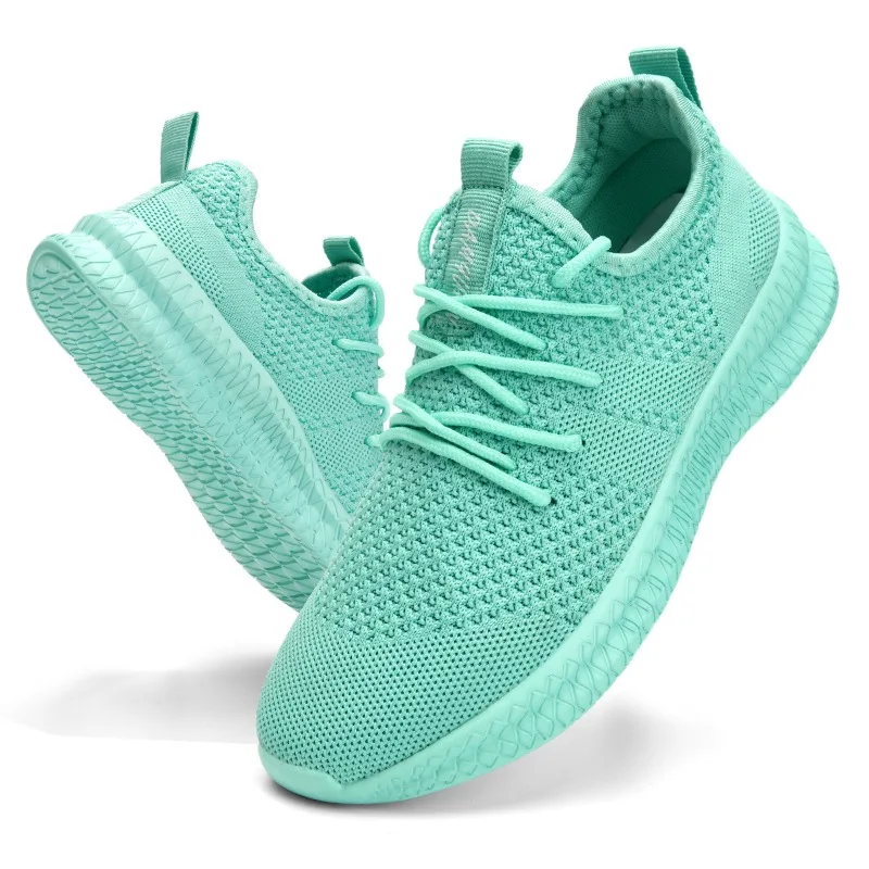 

Momen's Shoes Breathable Casual Sneakers Summer White Running Shoe Lightweight Soft Loafers for Female Large Size 36-42