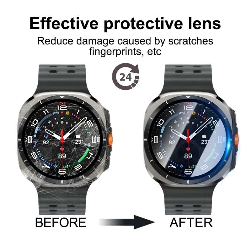 5/3/1Pcs Screen Protector for Samsung Galaxy Watch 7 Ultra 47mm 44mm 40mm Smartwatch 3D Curved Full Coverage Protective Film