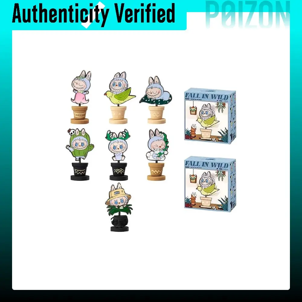 POP MART THE-MONSTERS-Spring Sakura At Home Badge Mystery Box Mystery Boxes Single Mystery Box/Full Box 6 Pcs PPMT-2404-0011