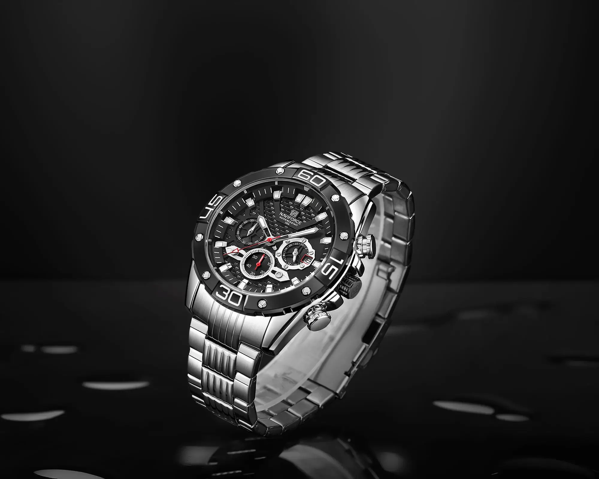 NAVIFORCE 2024 Men\'s Watches Luxury Gold Business Classic Quartz Clock Analog Chronograph Sport Waterproof Wristwatch